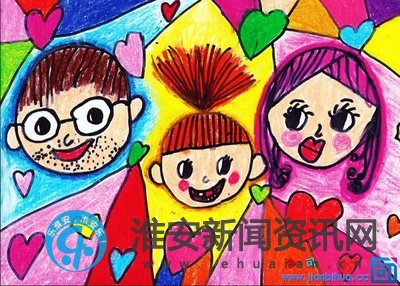 我爱我家致敬父母绘画