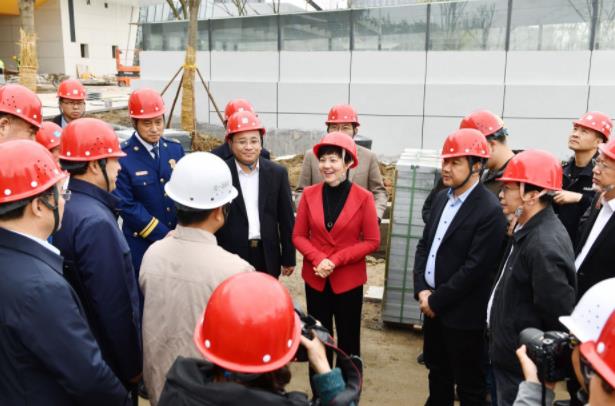 市领导调研食博会场馆建设及筹备情况